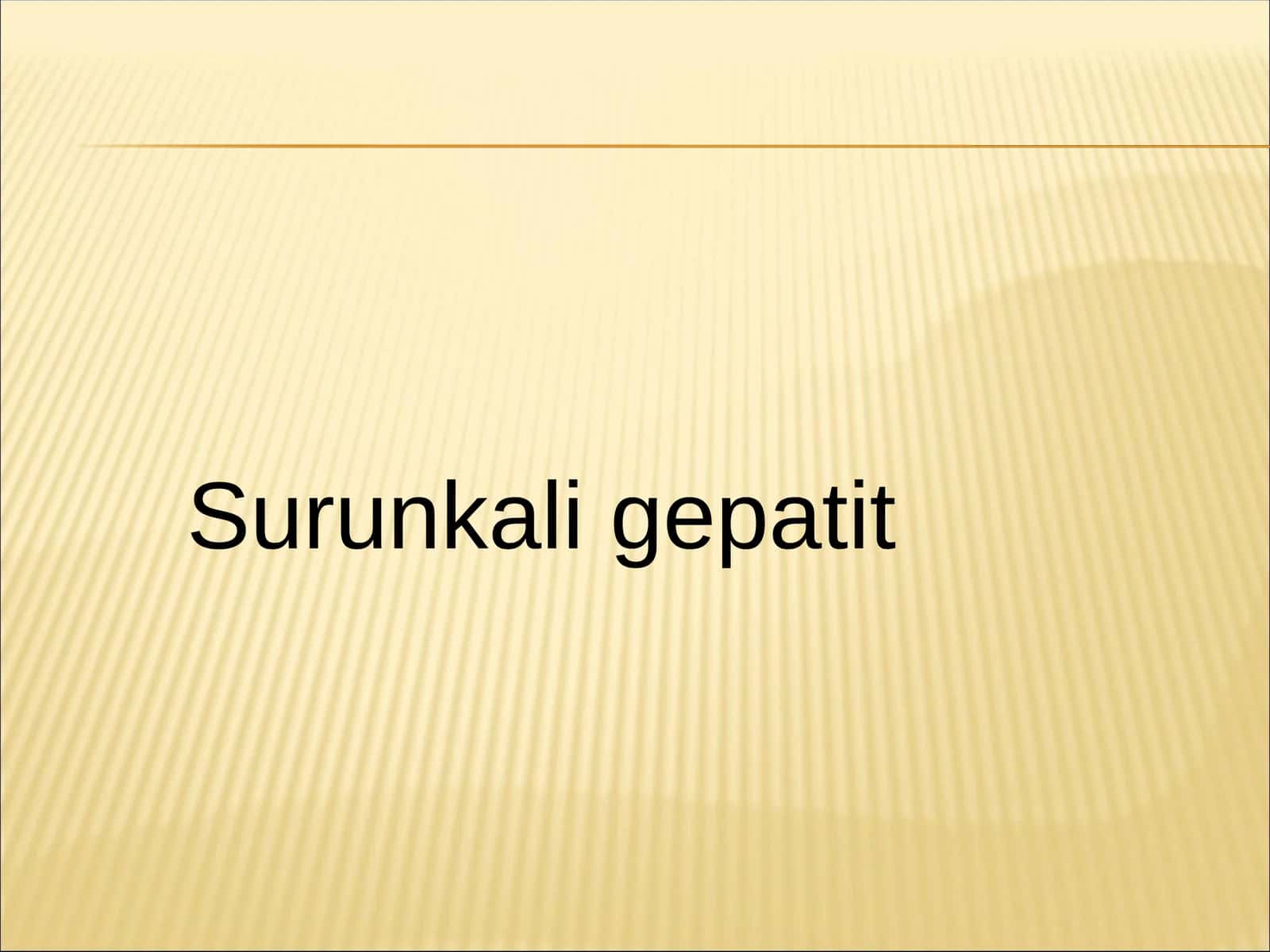 Surunkali gepatit 1