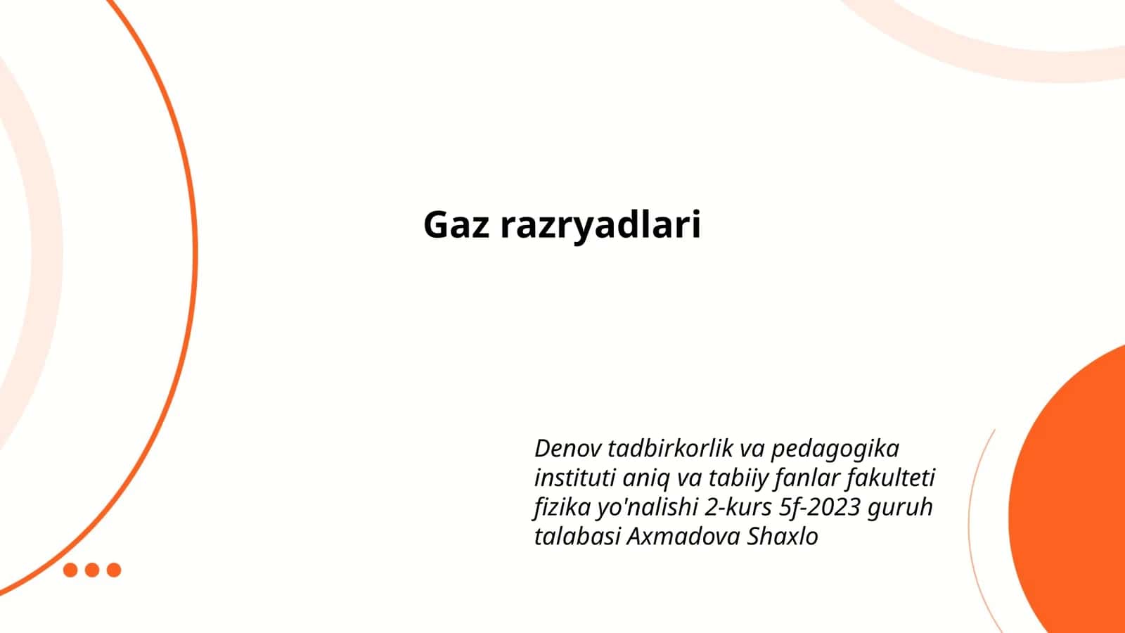 Gaz razryadlari 1