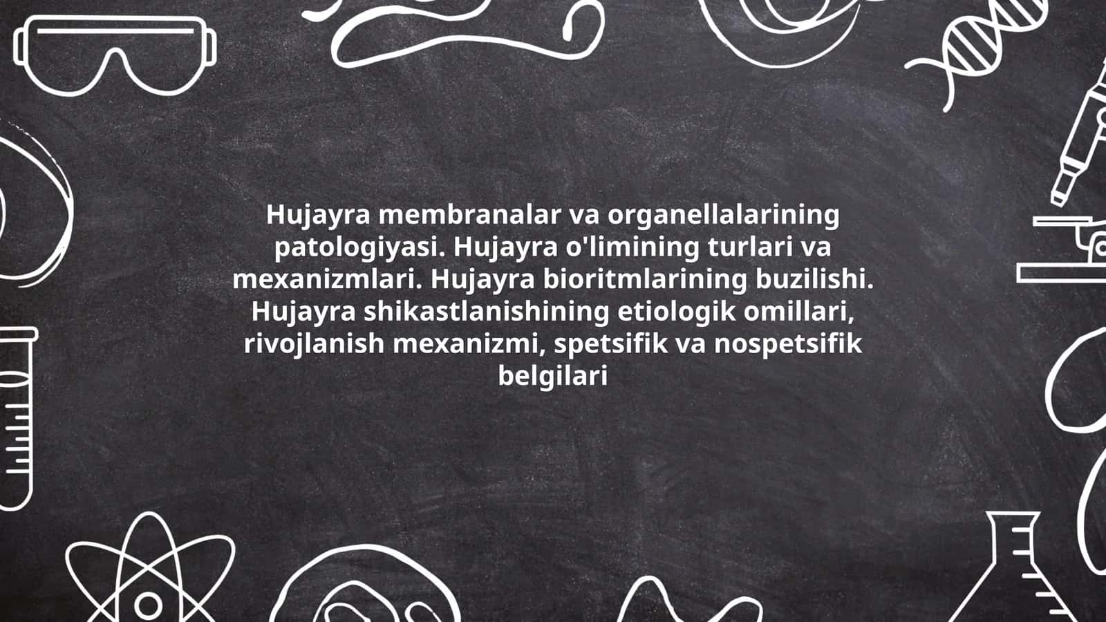 Hujayra patologiyasi 1