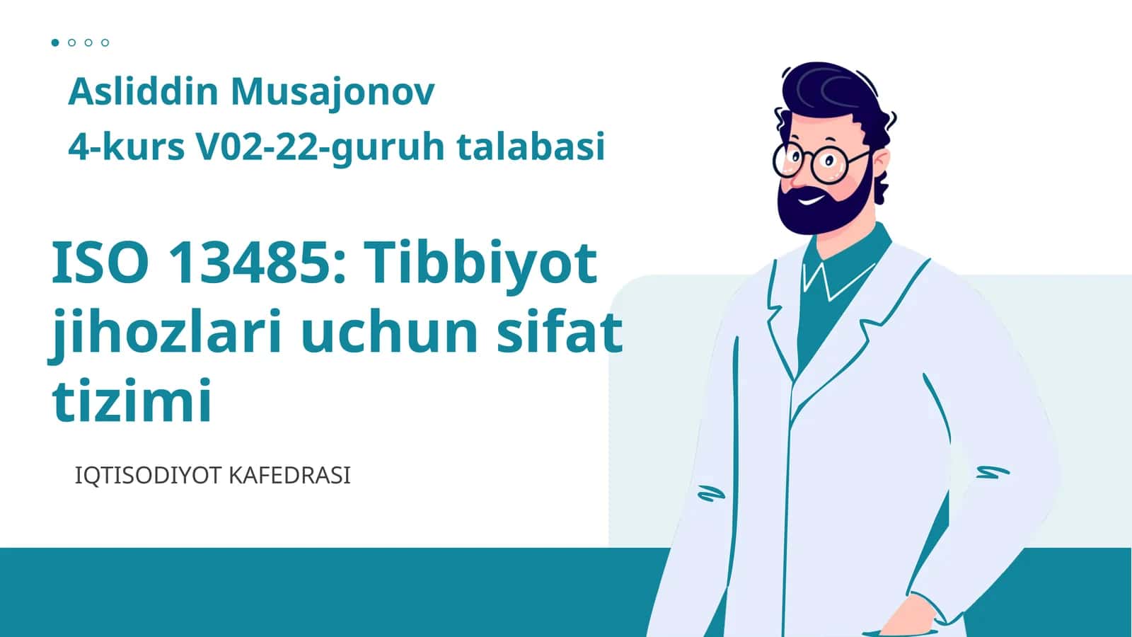 Tibbiyot jihozlari uchun sifat tizimi 1