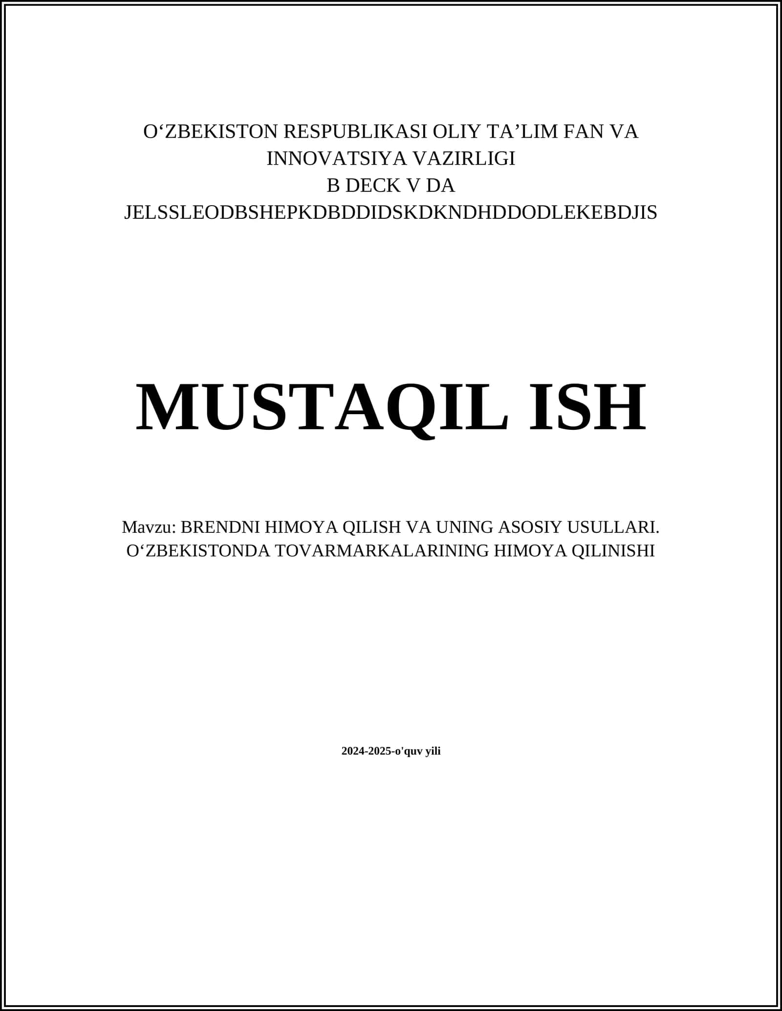 BRENDNI HIMOYA QILISH VA UNING ASOSIY USULLARI 1