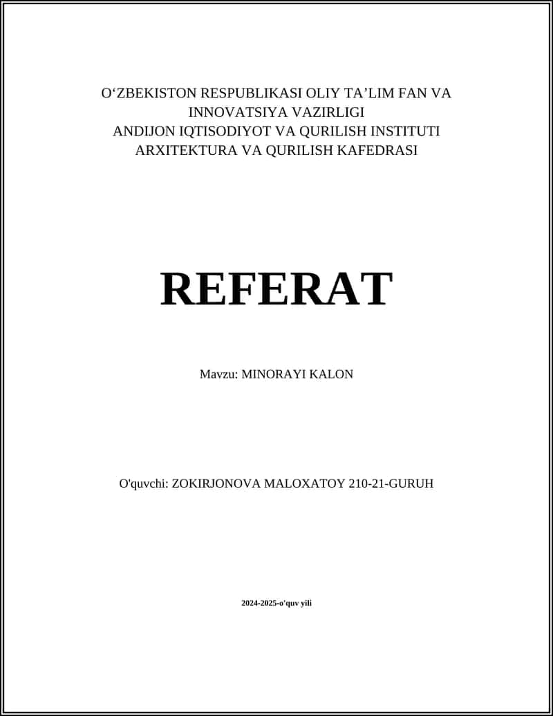 MINORAYI KALON 1