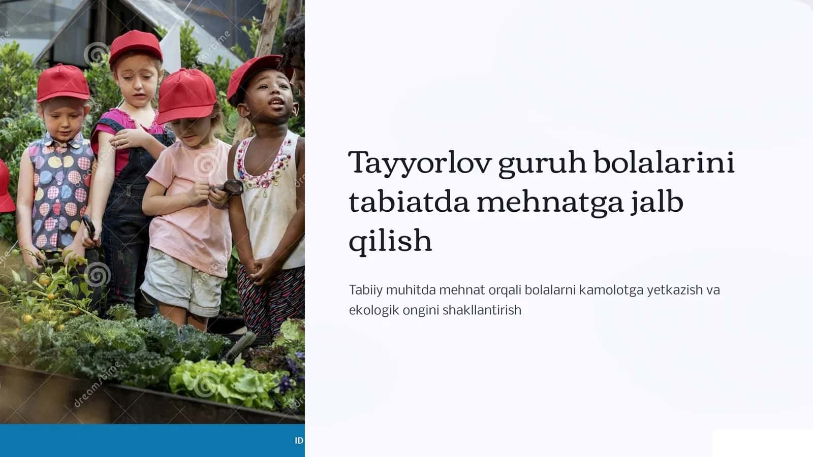 Tayyorlov guruh bolalarini tabiatda mehnatga jalb qilish 1