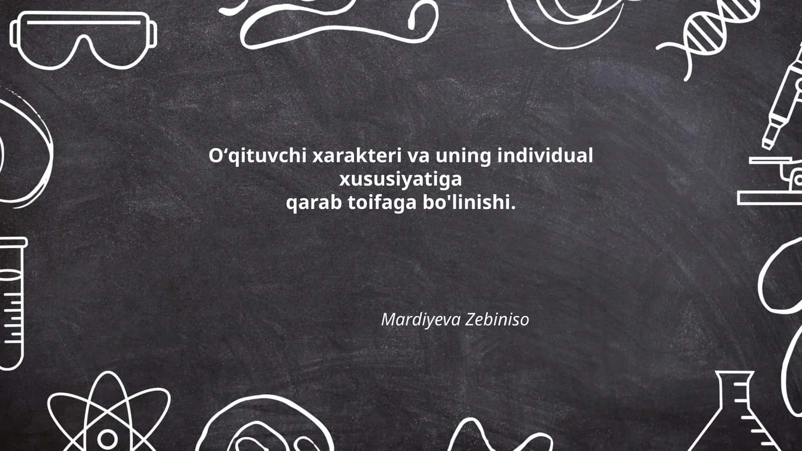 Oʻqituvchi xarakteri va uning individual xususiyatiga qarab toifaga bo'linishi 1