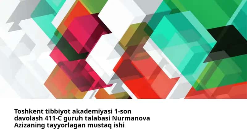Cho’kishda laboratoriya tekshirish usullari 1