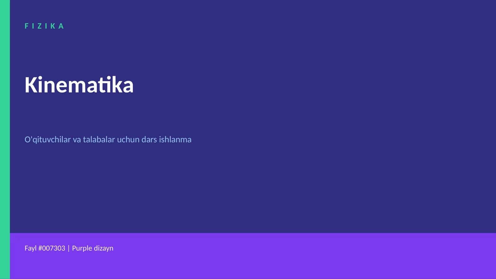 FIZIKA Kinematika 1