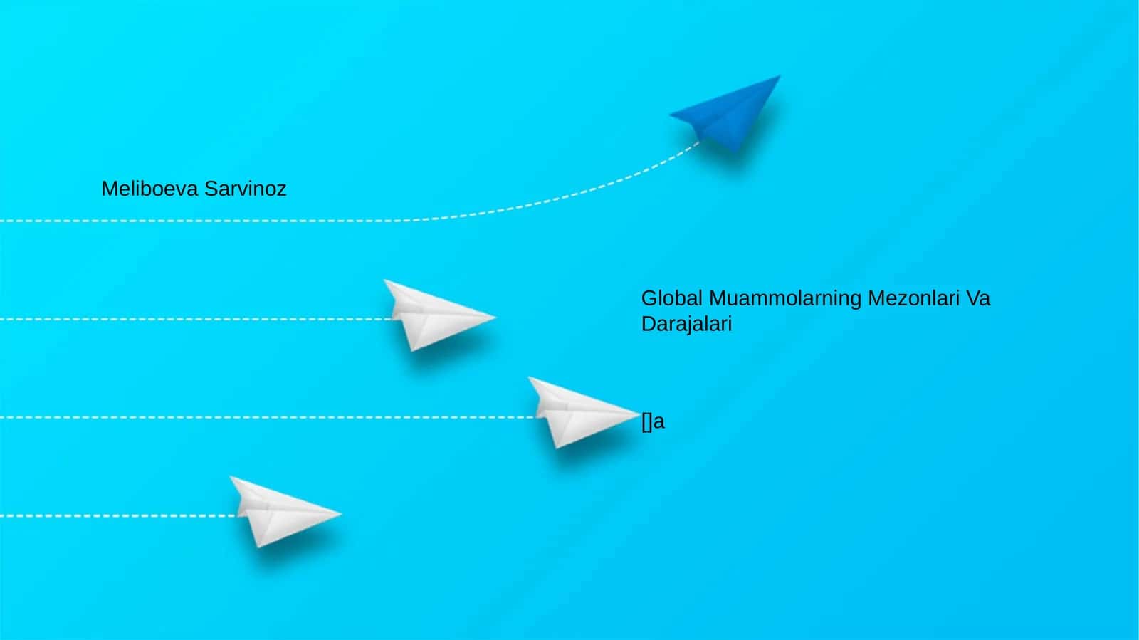 Global Muammolarning Mezonlari Va Darajalari 1