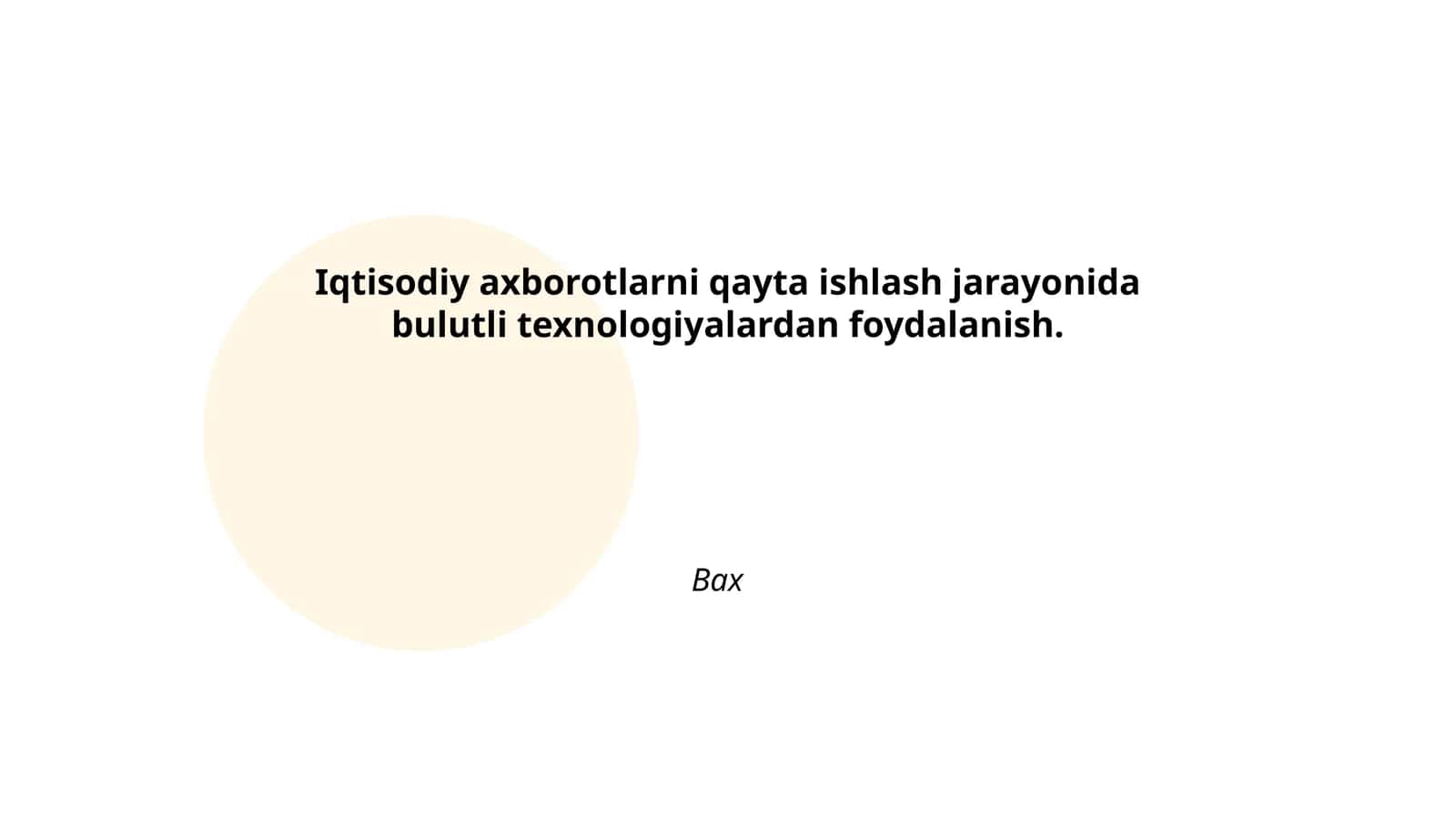 Iqtisodiy axborotlarni qayta ishlash jarayonida bulutli texnologiyalardan foydalanish 1