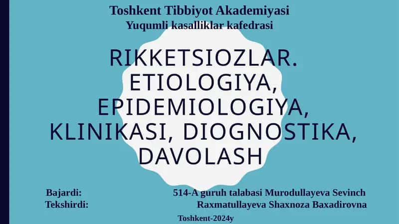 Rikketsiozlar 1