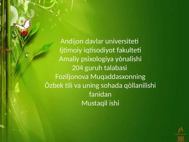 Nutq bayon qilish 1