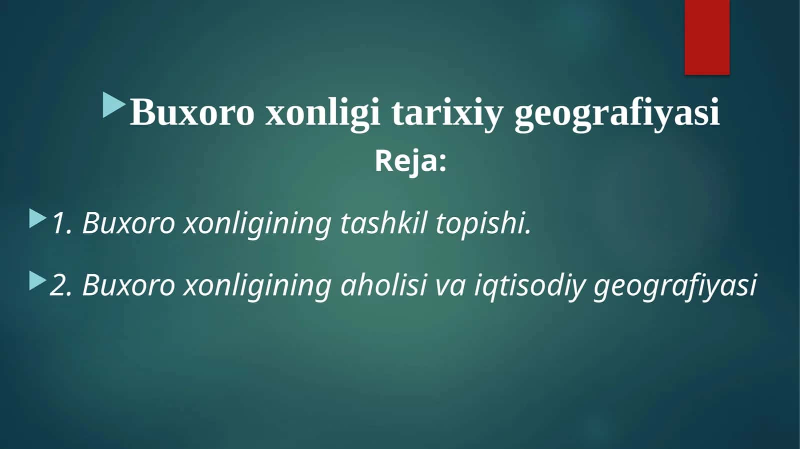 Buxoro xonligi tarixiy geografiyasi 1