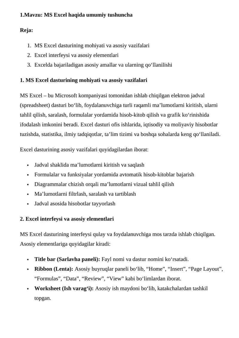 Informatika va axborot texnologiyalari fanidan Konsultatsiya uchun tayyor ish qulay holda 1