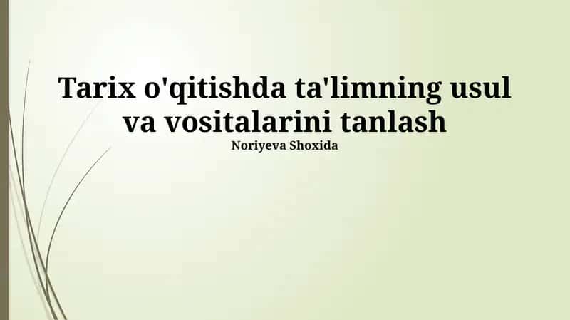 O'yinlashtirilgan o'qitish 1