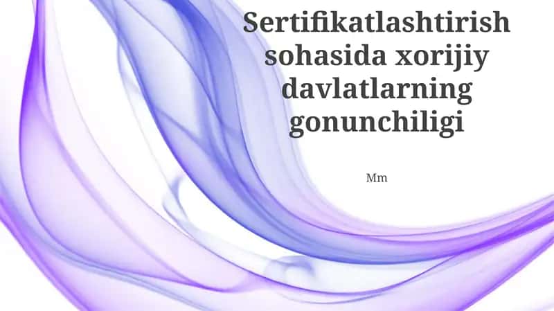 Xalqaro Sertifikatlash Standartlari 1