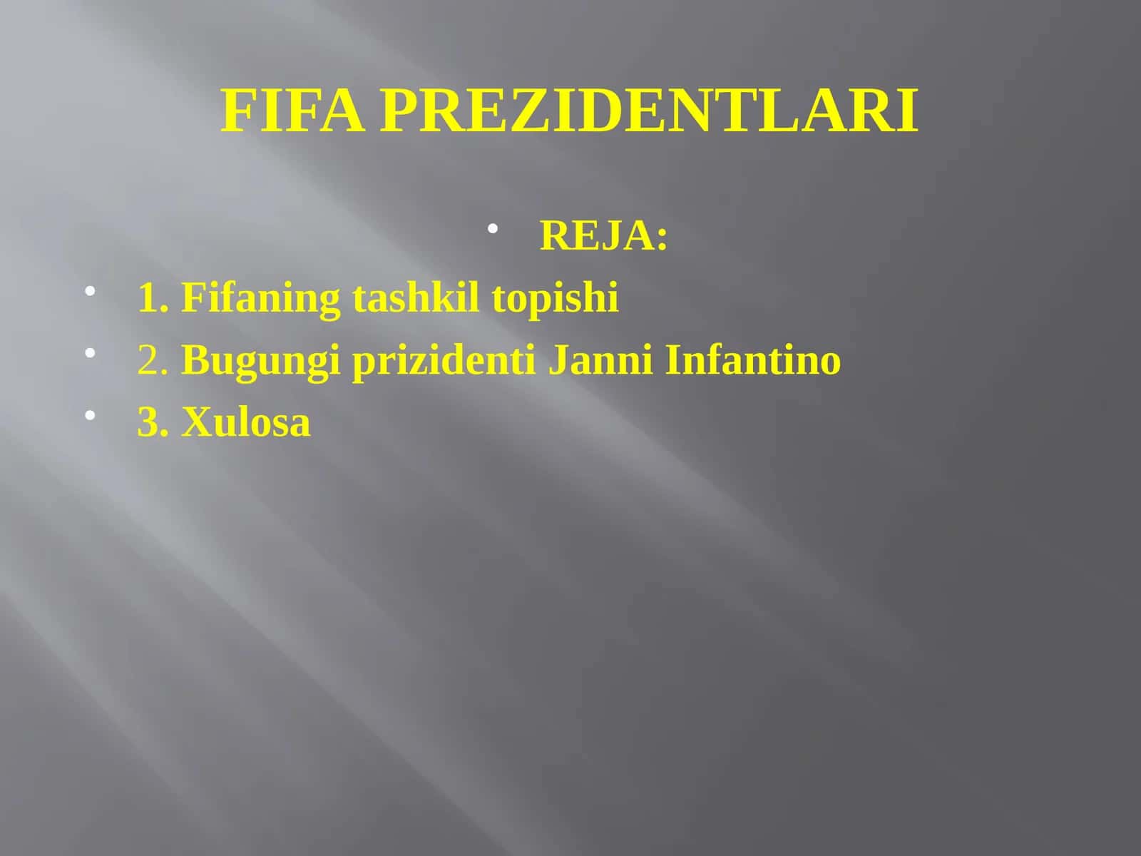 FIFA PREZIDENTLARI 1