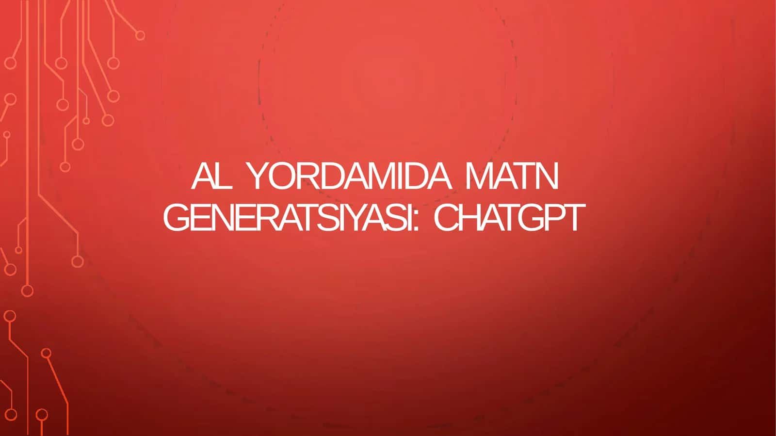 ALYORDAMIDAMATNGENERATSIYASI:CHATGPT 1