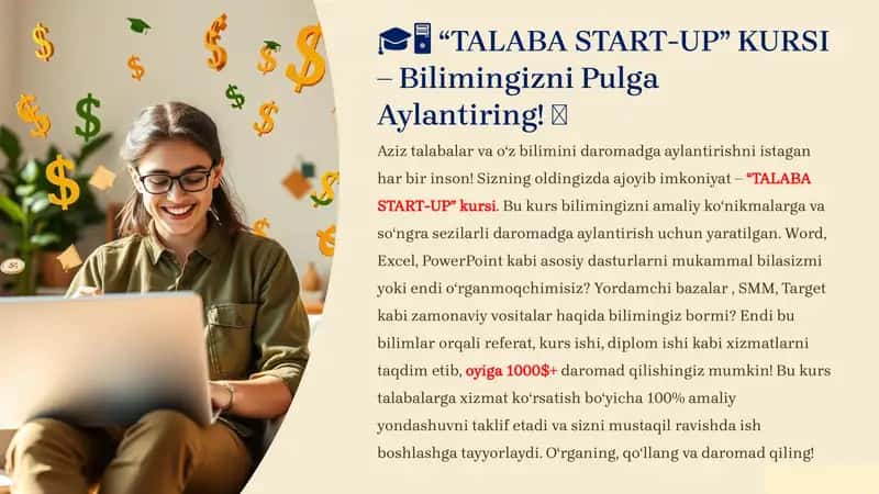 “TALABA START-UP” KURSI 1