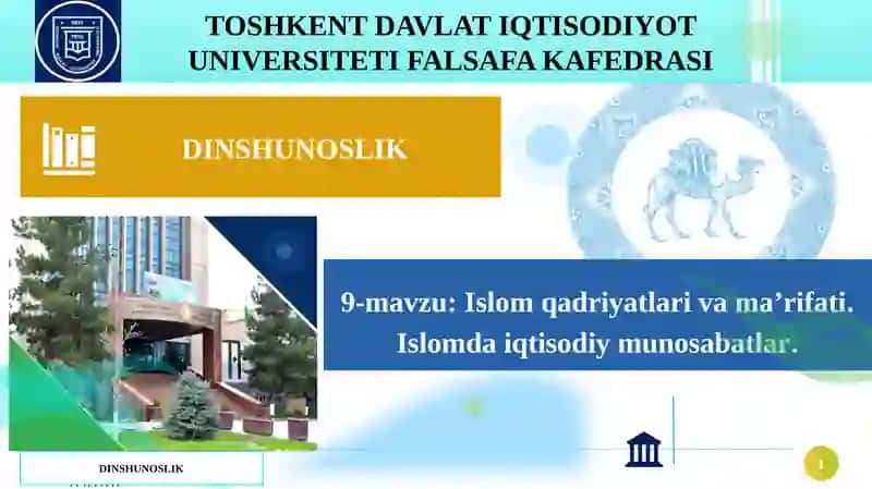 Islom qadriyatlari va ma’rifati