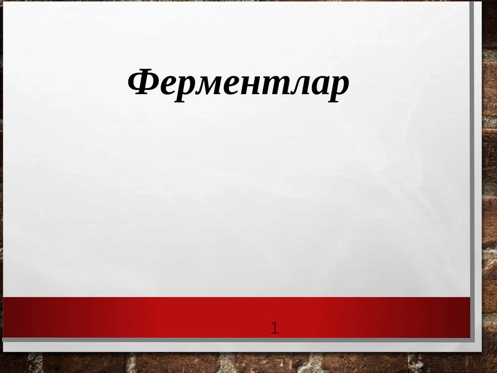 Ферментлар 1