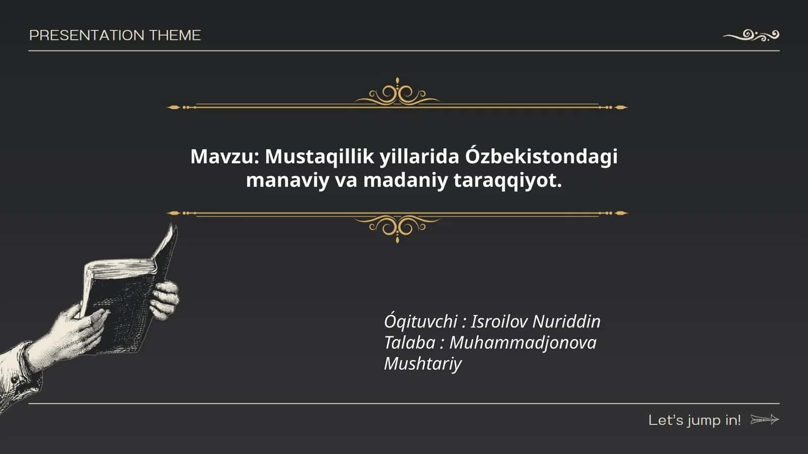 Mustaqillik yillarida Ózbekistondagi manaviy va madaniy taraqqiyot 1