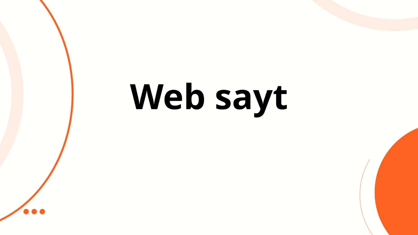 Web  sayt 1