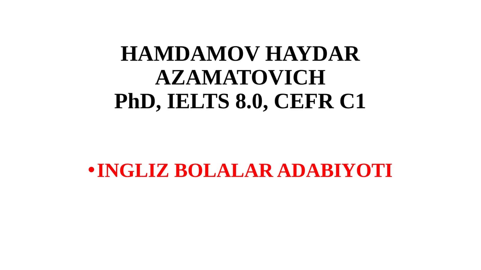 BOLALAR ADABIYOTI NIMA VA NIMA UCHUN MUHIM? 1