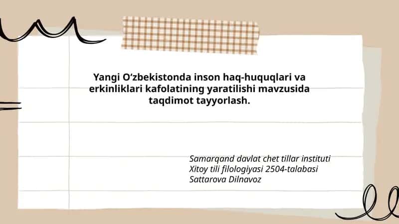 Inson Haq-Huquqlari va Erkinliklari Kafolatining Yaratilishi 1