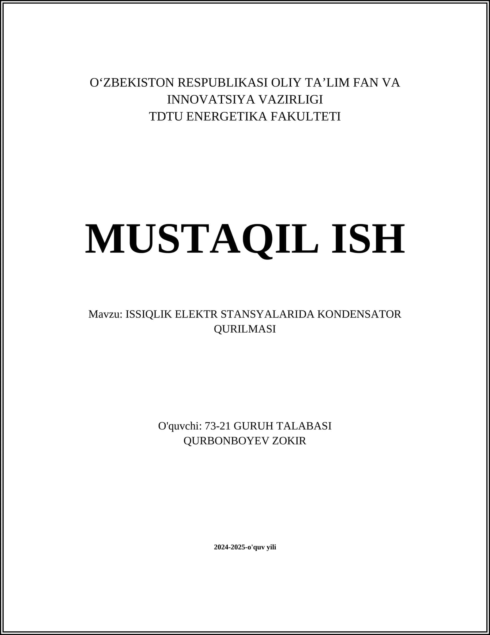 Condenser Structure in Thermal Power Plants 1