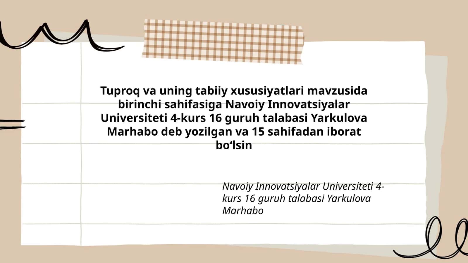 Tuproq va uning tabiiy xususiyatlari 1