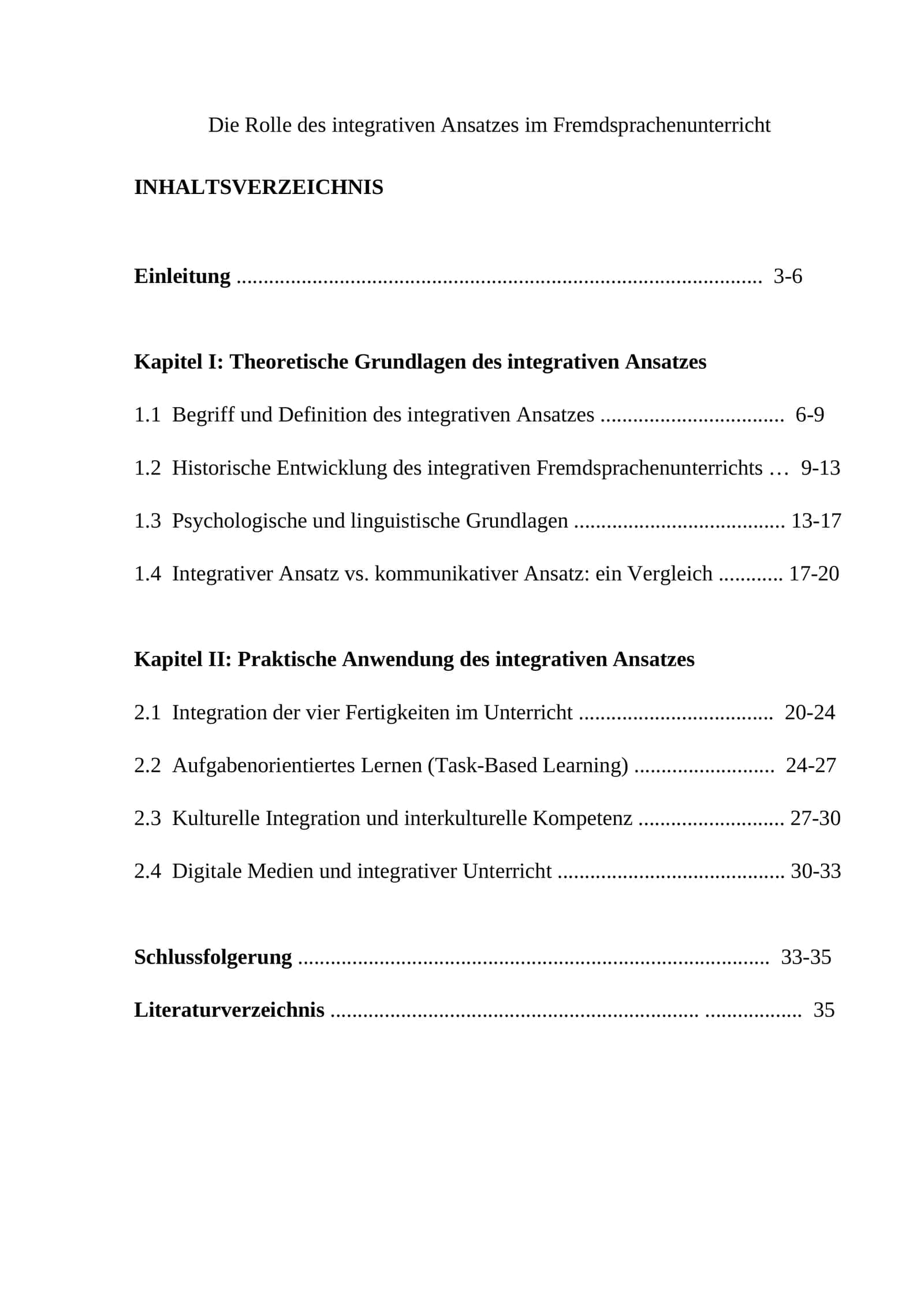 Die Rolle des integrativen Ansatzes im Fremdsprachenunterricht 1