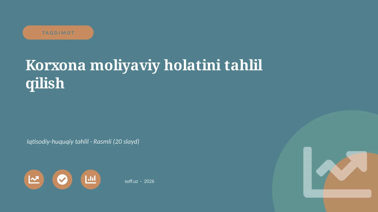 Korxona moliyaviy holatini tahlil qilish 1