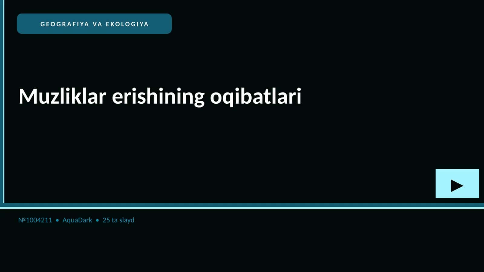 Muzliklar erishining oqibatlari 1