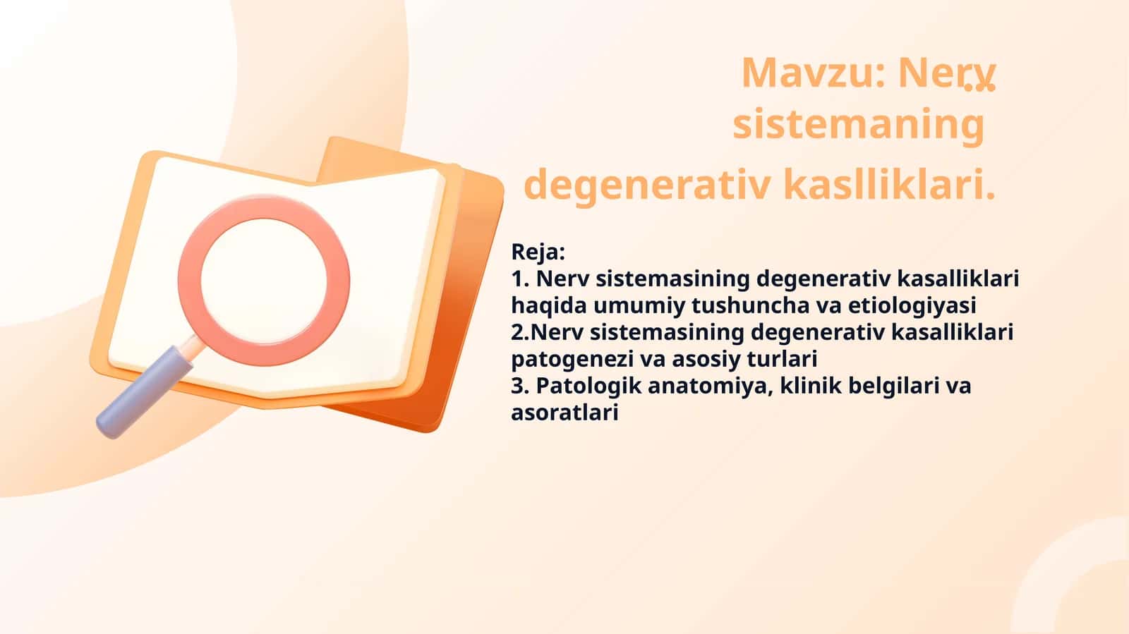 Nerv sistemasining degenerativ kasalliklari 1
