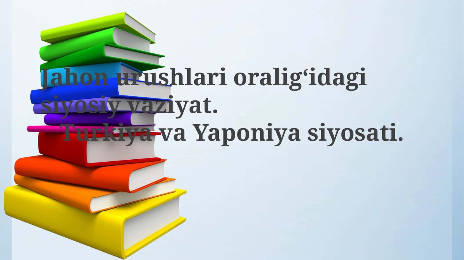 Jahon urushlari oralig'idagi siyosiy vaziyat 1