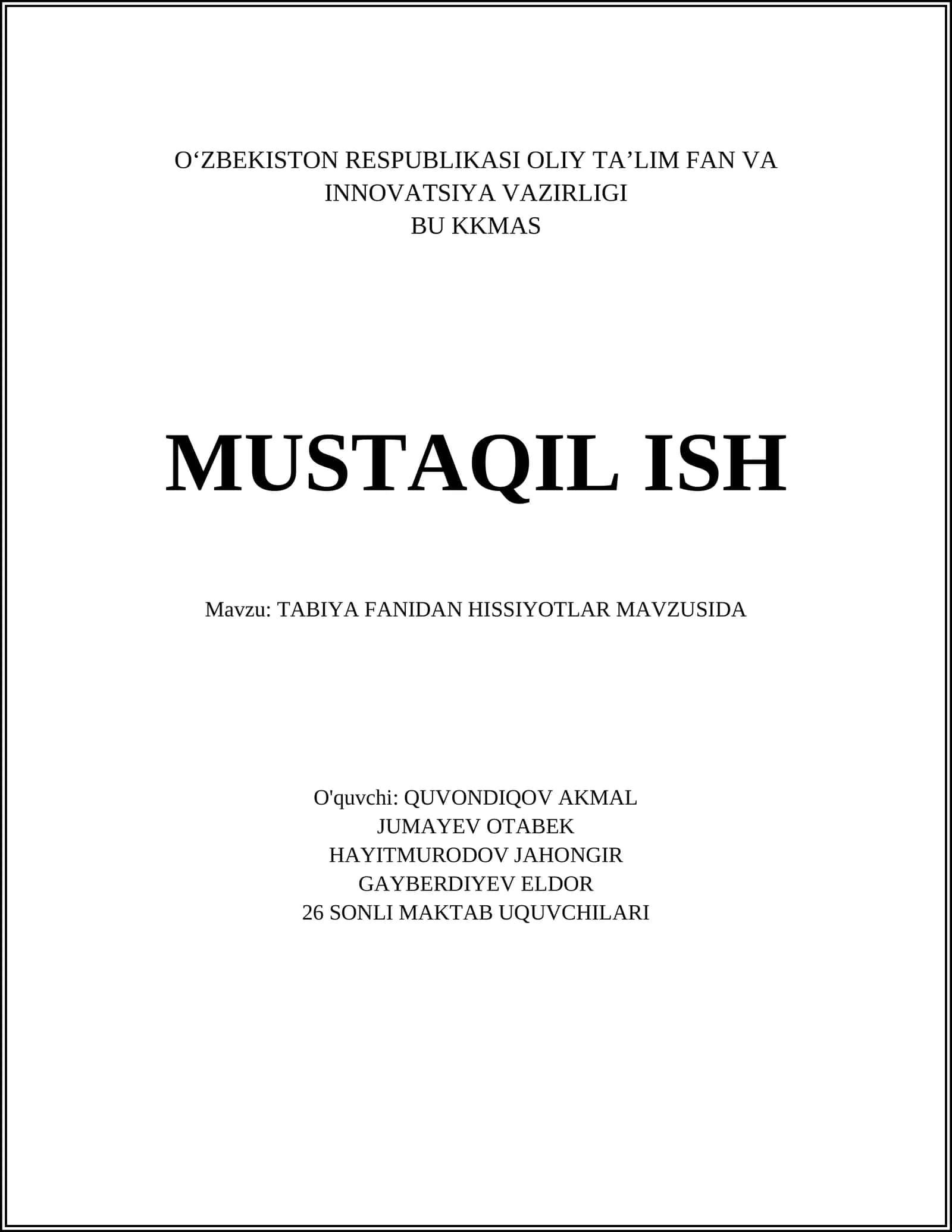 Nerv tizimining hissiyotlarni boshqarishi 1