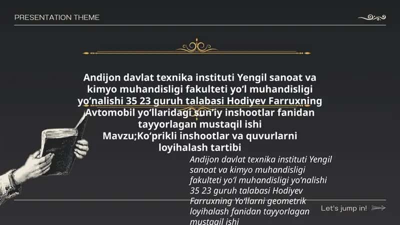 Avtomobil yoʻllaridagi sunʼiy inshootlar 1