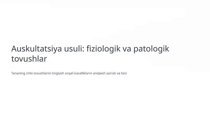 Auskultatsiya usuli 1