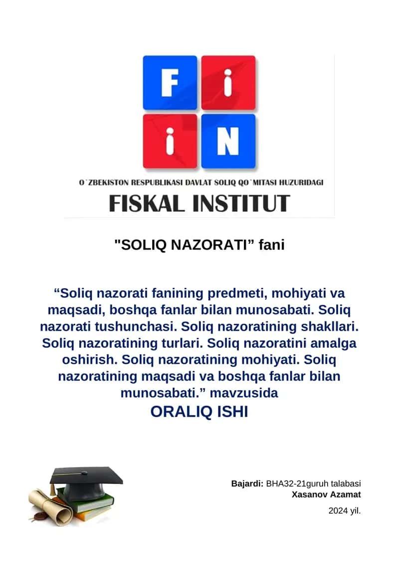 SOLIQ NAZORATI 1