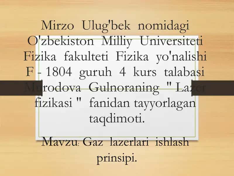 Lazerfizikasi 1