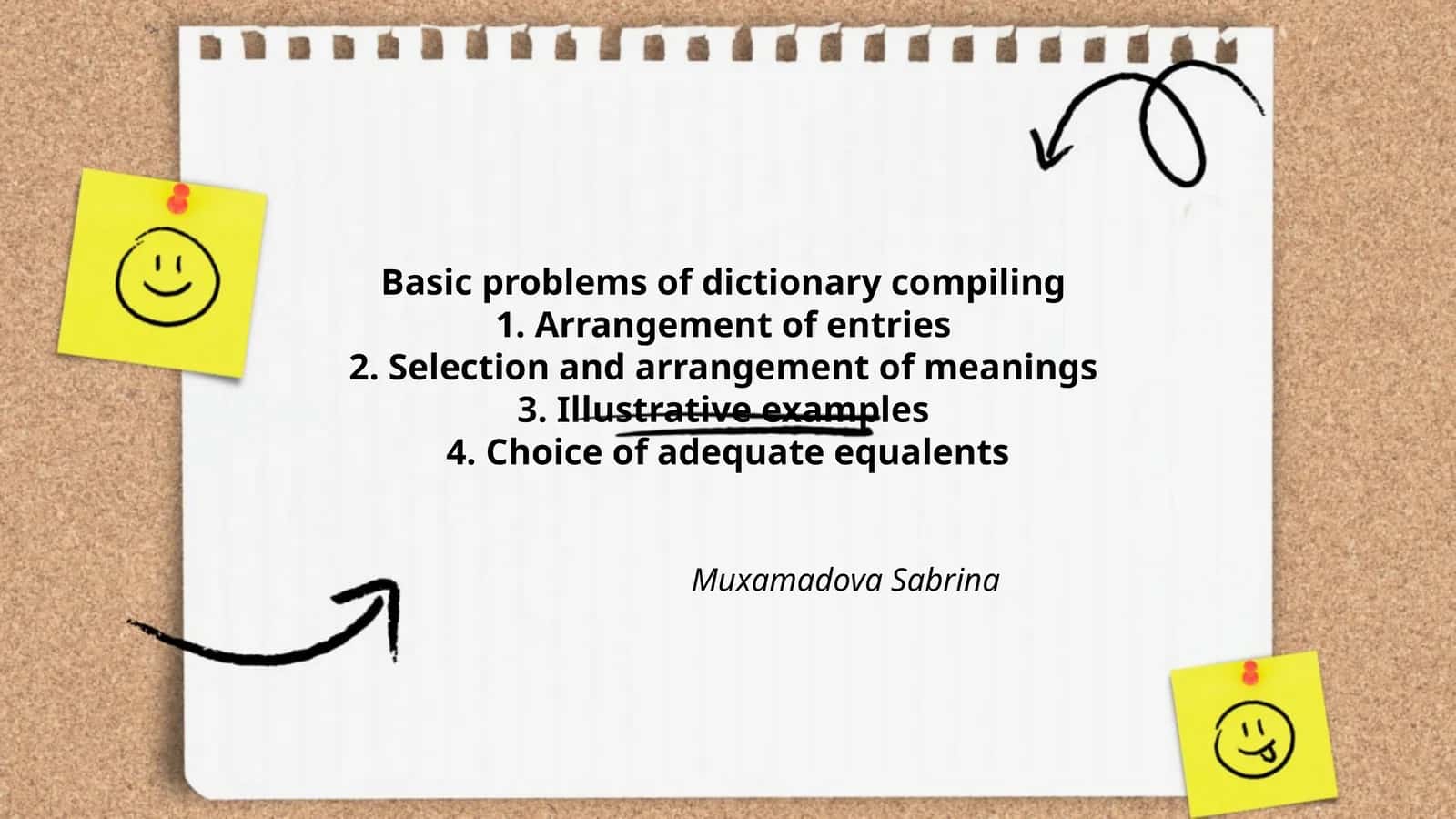 Basic problems of dictionary compiling 1