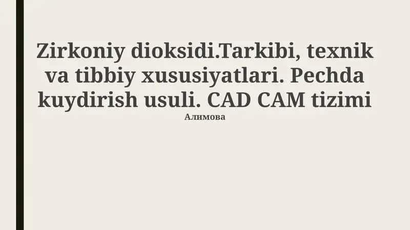 Zirkon dioksidi 1