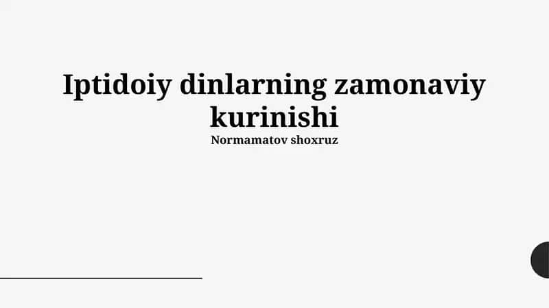 Zamonaviy Dinlarning Sincretizmi 1