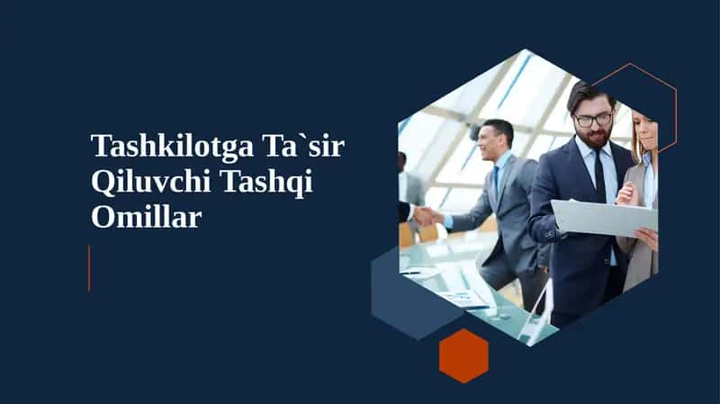 Tashkilotga Ta`sir Qiluvchi Tashqi Omillar 1