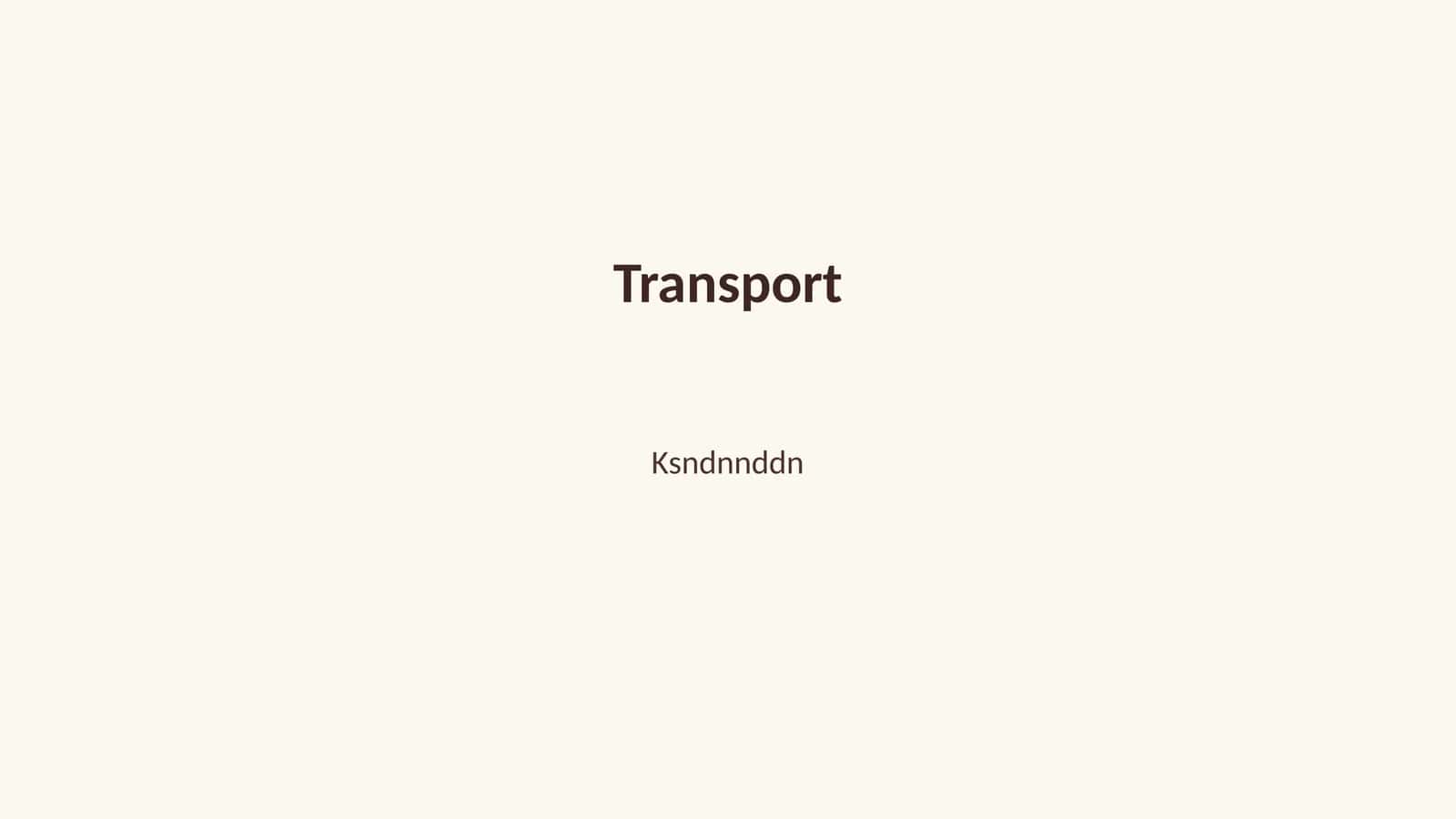 Transport 1