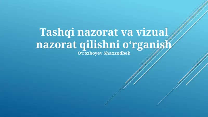 Vizual Boshqaruvning Xususiyatlari 1
