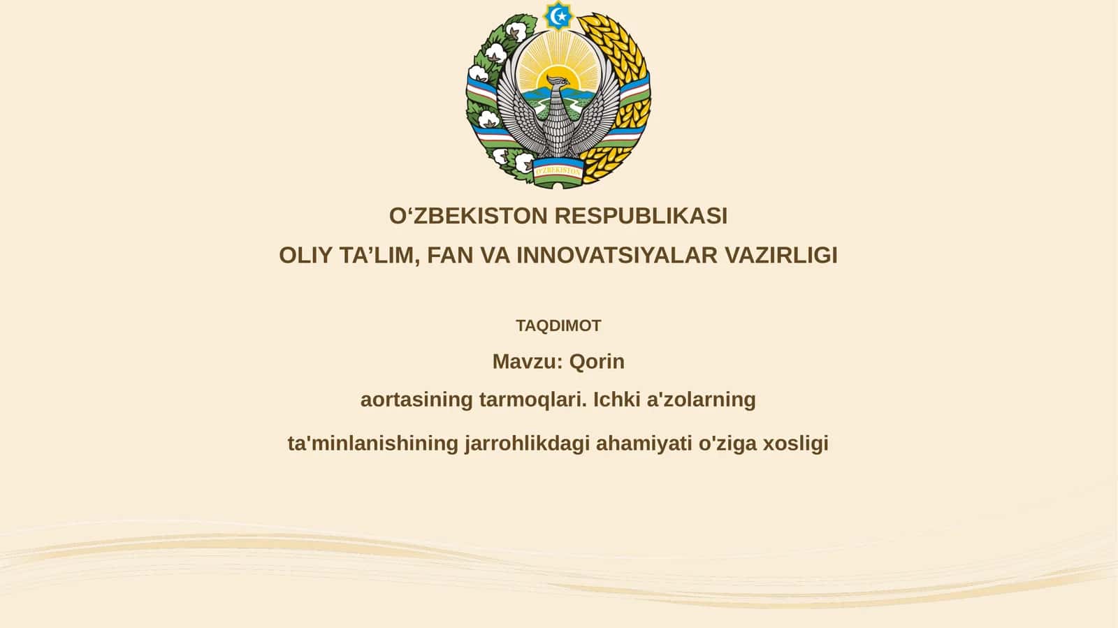 Qorinaortasining tarmoqlari 1