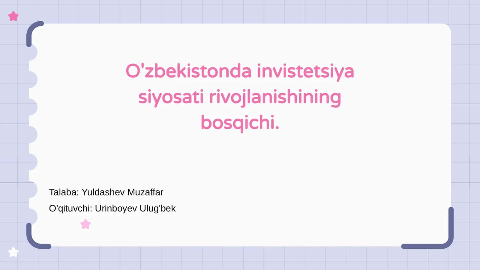 O'zbekistonda investitsiya siyosati rivojlanishi 1