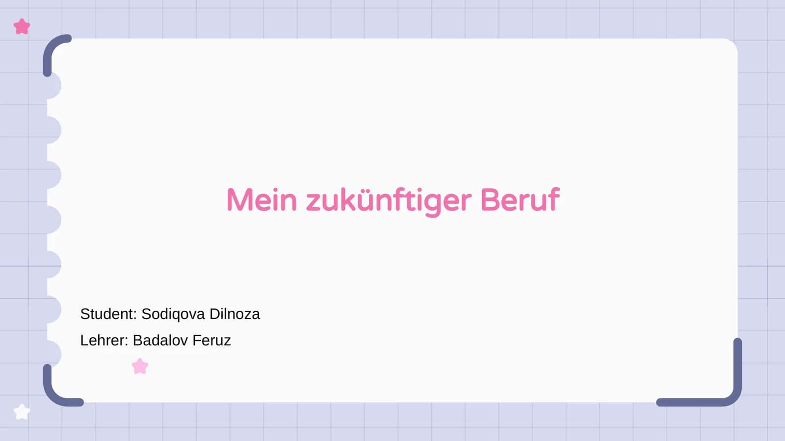 Mein zukünftiger Beruf 1