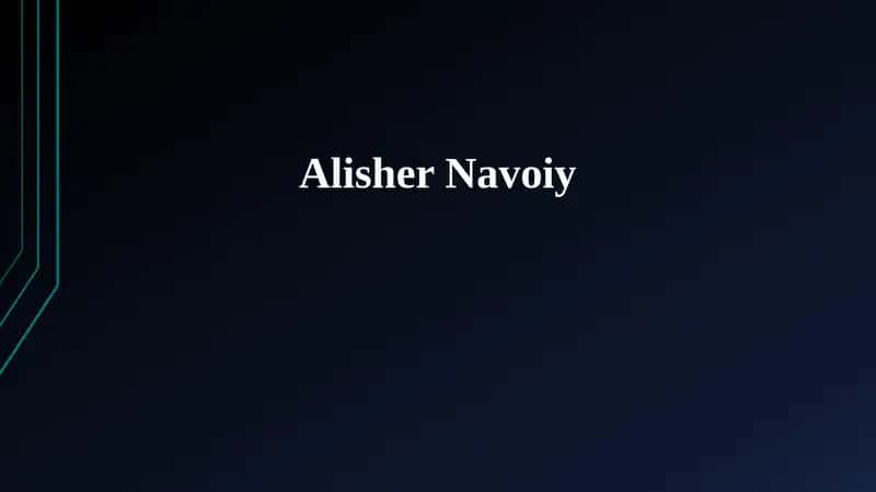 Alisher Navoiy: Hayoti va Ijodi 1