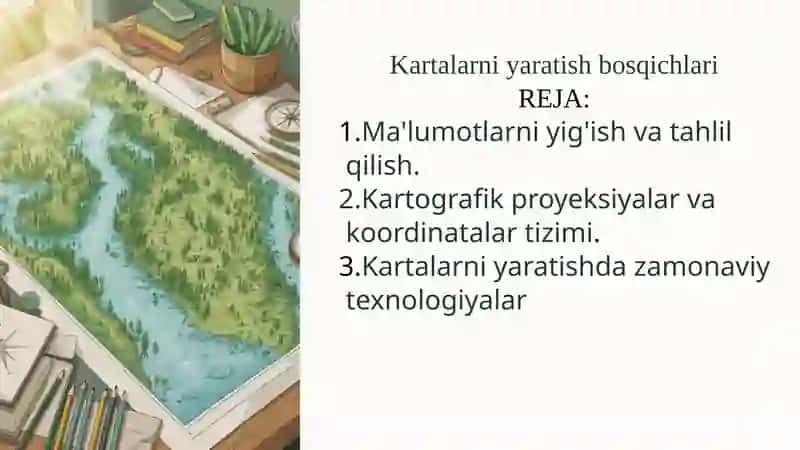 Kartalarni yaratish bosqichlari